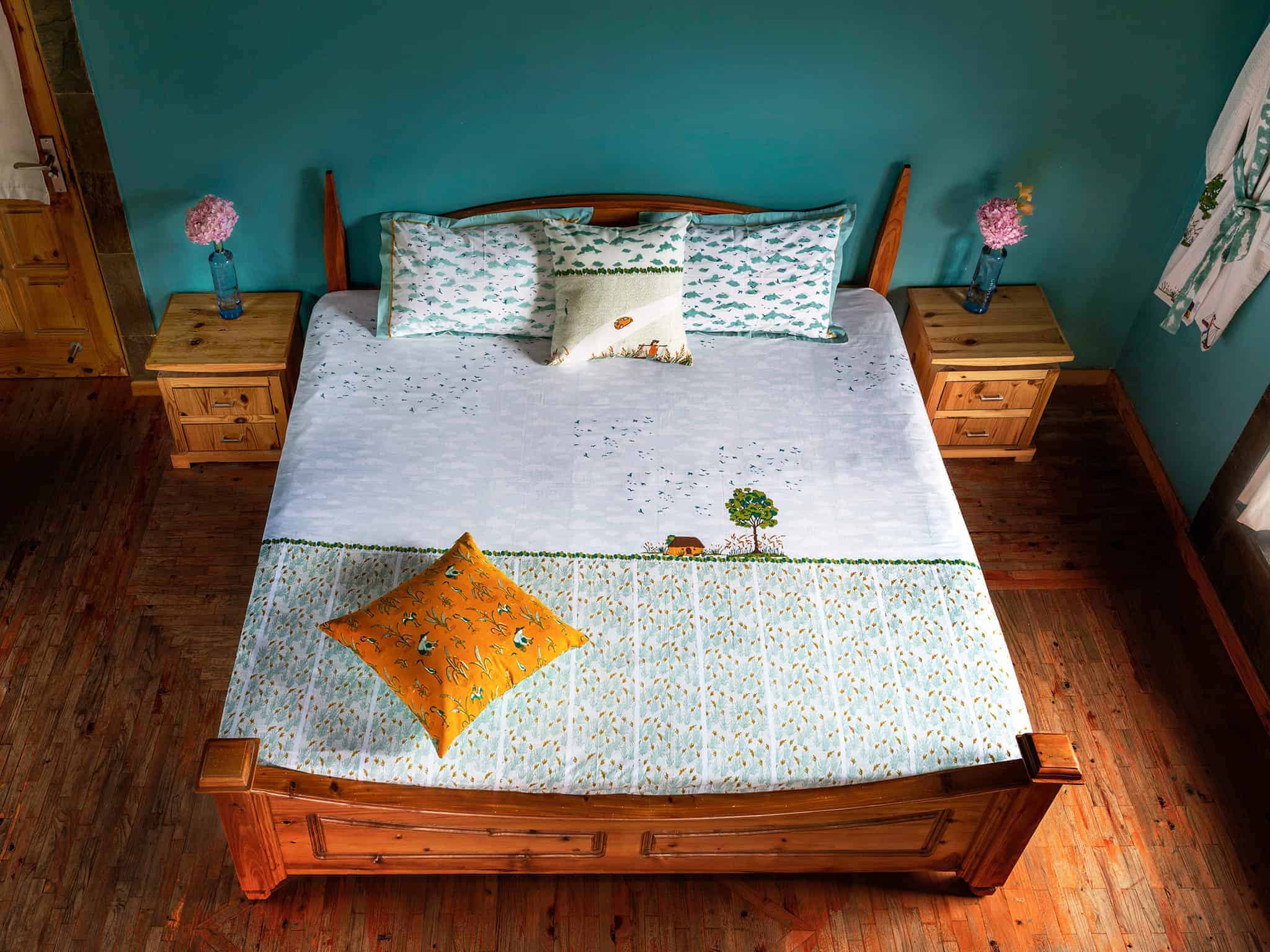 Horizon , Hand Blockprinted Bed Linen